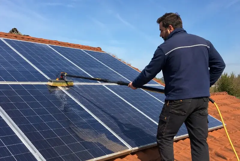 Nettoyage et entretien de panneaux solaires à Calce